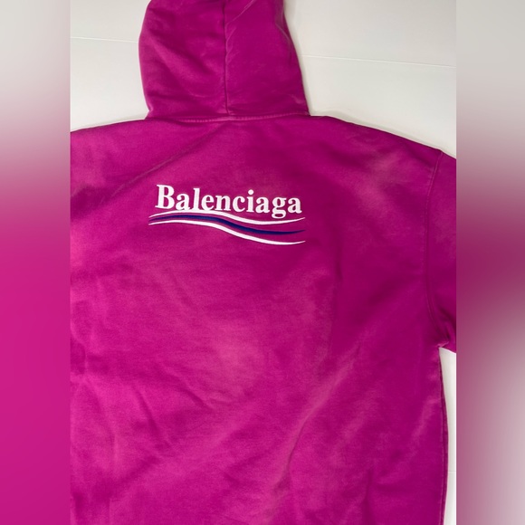 BALENCIAGA Oversized Sweatshirt Unisex XS Fuscia - Picture 14 of 16